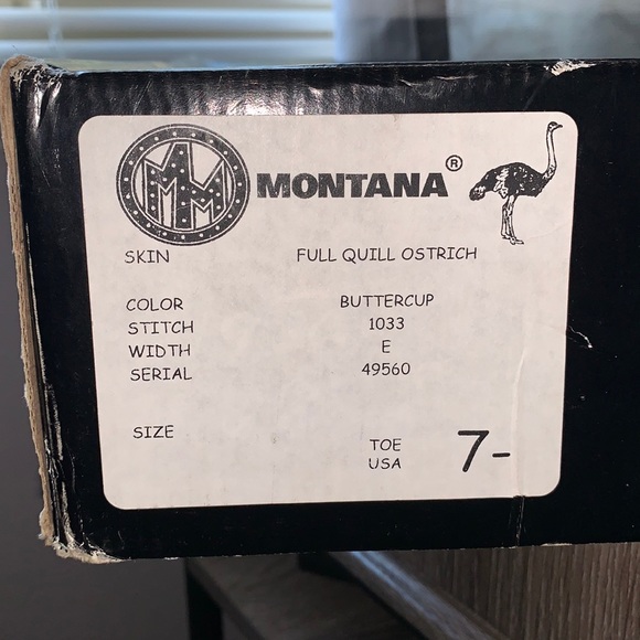 MONTANA Ostrish Leather Western Style Boots. - Picture 11 of 13